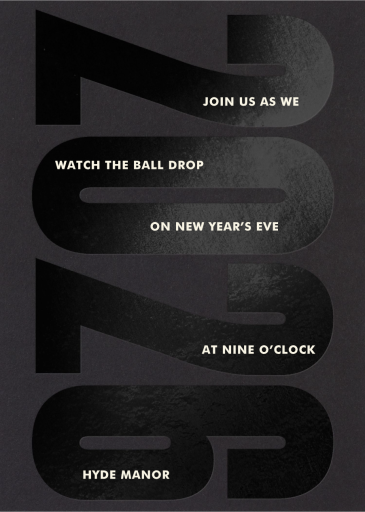 Looking Forward - New Year's Eve Invitation by Paperless Post