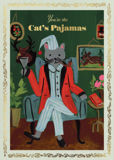Cat's Pajamas - Valentine's Day Card by Rifle Paper Co.