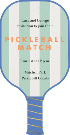 Raqueta de pickleball - Invitación para una reunión de Meri Meri