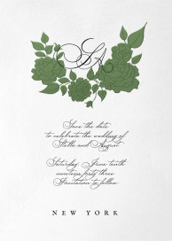 Embossed Roses - Save the Date by Emilia Wickstead