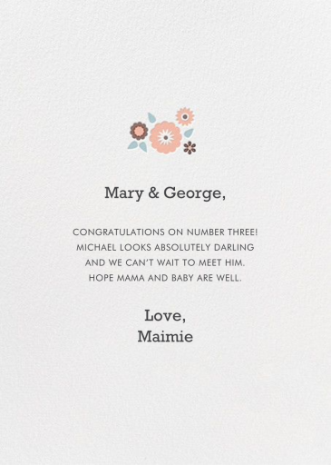 Tin Can Tweets - Congratulations Card by Hello!Lucky - Back