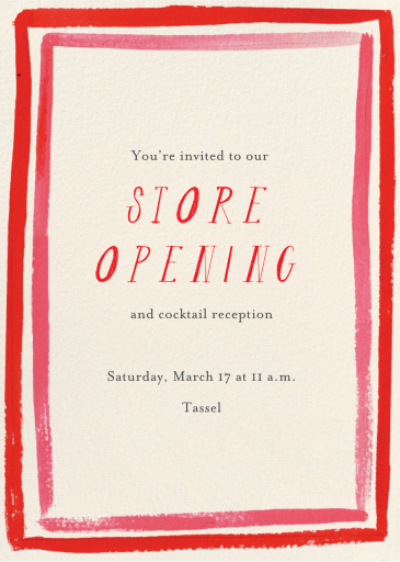 Red and Pink Frame by Mr. Boddington's Studio