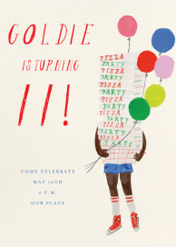 Pizza Stack - Pizza Party Invitation by Mr. Boddington's Studio