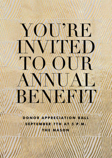 Objet - Gala Invitation by Kelly Wearstler