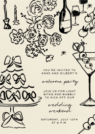 To the Nines - Wedding Weekend Invitation by Pulp Templates Co.