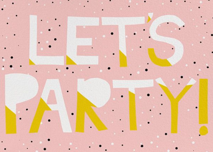 Color Block Party - Invitation by Ashley G
