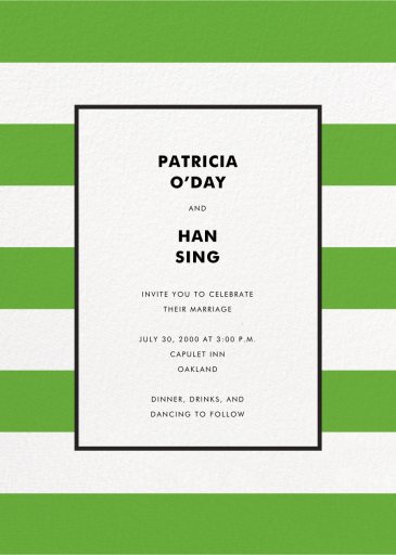 Stripe Suite - Wedding Invitation by kate spade new york
