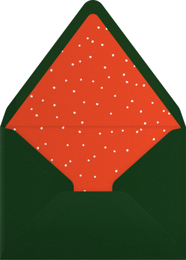 Upside Down Tree Holiday Invitation Envelope