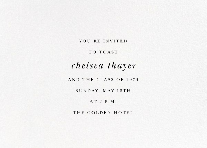 Have Diploma - Graduation Party Invitation by kate spade new york - Back