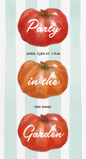 Tomato Season - Summer Party Invitation by Paperless Post