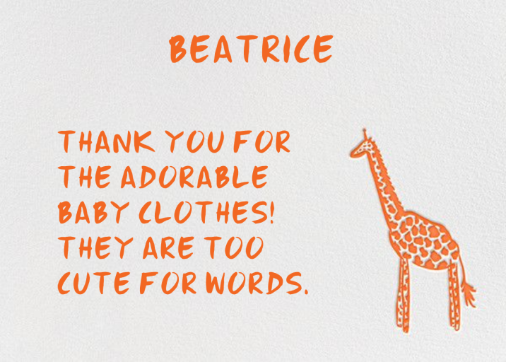 Little Long Neck - Stationery by Linda and Harriett