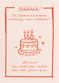 Petit Gâteau - 100th Birthday Invitation by Pulp Templates Co.