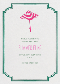 Under the Umbrella - Summer Party Invitation by Mr. Boddington's Studio