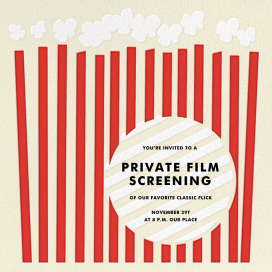 Cinema City - Get-Together Invitation by kate spade new york