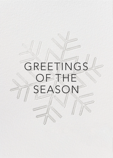 Snowlines - Holiday Card by Paperless Post