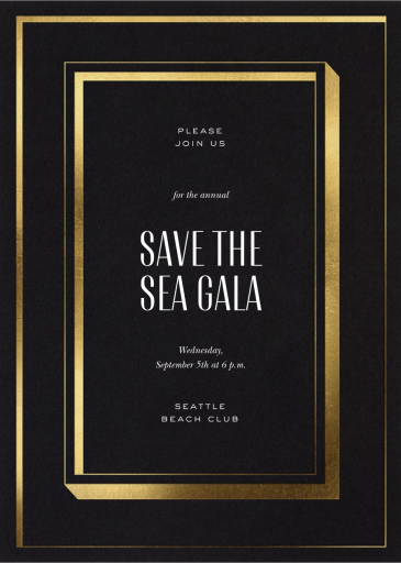 Gravitas - Gala Invitation by Paperless Post