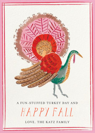 Regal Turkey - Greeting - Thanksgiving Card by Mr. Boddington's Studio