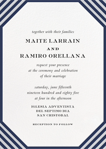 Claridge Tall - Wedding Invitation by Paperless Post