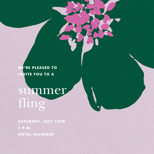 Grand Flora - Summer Party Invitation by kate spade new york