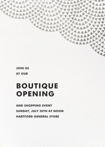 Savoy (Square) - Launch Party Invitation by Paperless Post