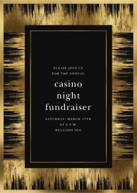 Brushed Gold - Business Event Invitation by Oscar de la Renta