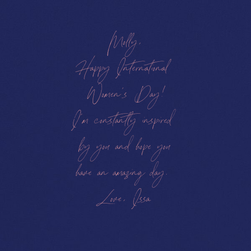 Bold Strokes - International Women's Day Card by Paperless Post - Back