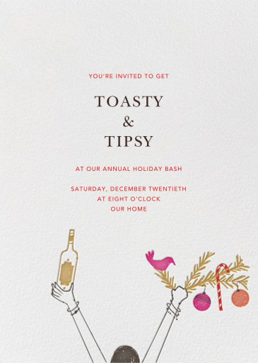 My Stocking is Filled with Gold - Holiday Party Invitation by Mr. Boddington's Studio