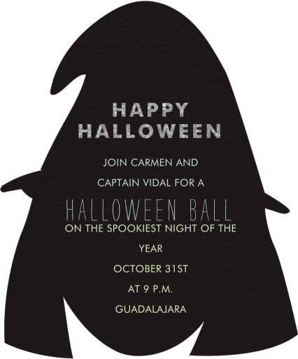 Which Witch - Halloween Invitation by Meri Meri - Back