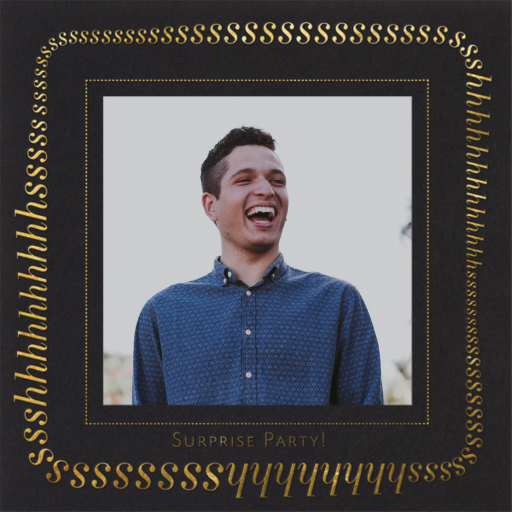 Keep It Quiet - Surprise Party Invitation by Paperless Post