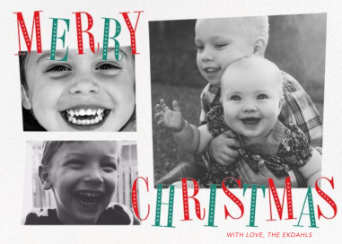 Jaunty Holiday (Multi-Photo) - Christmas Card by Paperless Post