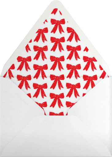 Red Party Bow - Linda and Harriett Envelope