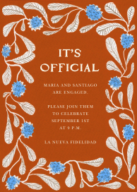 Wildflower Border - Engagement Party Invitation by Hadley Paper Goods