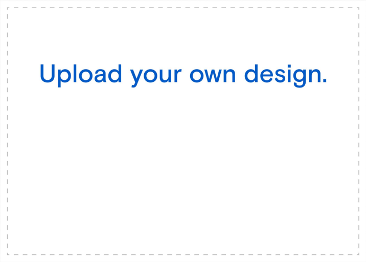 Upload Your Own Design Card