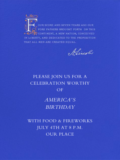 Lincoln Quote - Election Invitation by Paperless Post