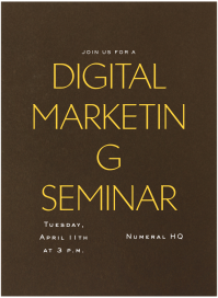 Valrhona - Seminar Invitation by Paperless Post