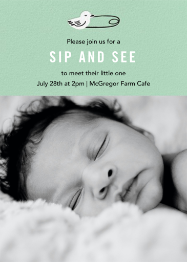 Duck Pin Photo - Sip and See Invitation by Paper Source