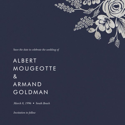 Heather and Lace (Save the Date) - Save the Date by Rifle Paper Co.