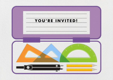 Geometry Set - School Event Invitation by Paperless Post