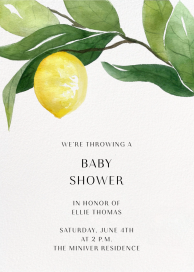 Main Squeeze - Baby Shower Invitation by Paperless Post