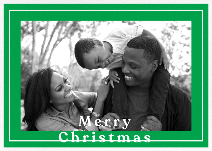 Double Border Photo - Christmas Card by Paperless Post