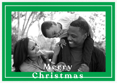 Double Border Photo - Christmas Card by Paperless Post