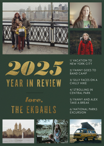 Year in Review Collage - Holiday Card by Paperless Post