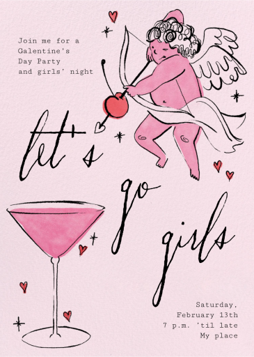 Galentine’s Arrow - Valentine's Day Invitation by Paperless Post