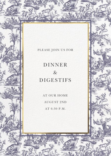 Toile de Joy - Invitation by Oscar de la Renta