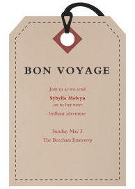 Luggage Ticket by Paperless Post