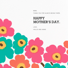 Unikko (Square) - Mother's Day Card by Marimekko