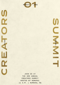 Linear Type - Business Event Invitation by Kelly Wearstler
