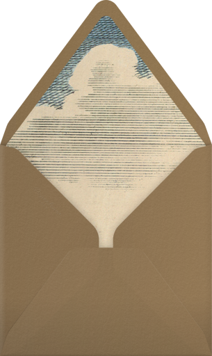 Hot Air Balloon - Blue - John Derian Envelope