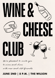 It's Gonna Be Brie - Cocktail Party Invitation by Paperless Post