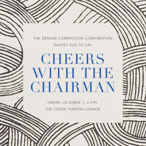 Laidback Living - Corporate Reception Invitation by Schumacher